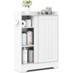 Meuble salle de bain, armoire de rangement avec 2 porte - papier toilette, portes coulissantes, pour ... Meuble salle de bain, armoire de rangement avec 2 porte - papier toilette, portes coulissantes, pour ...