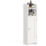 Meuble de salle de bain armoire de toilettes 18 x 20 x 80 cm placard fin meuble de rangement haut �tag�res ...