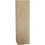 Meuble de salle de bain �troit avec portes et lavabo 40 cm, fa�ade cannel�e, ch�ne cr�mone, 40 � 47 � ...