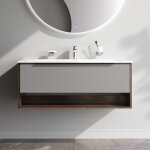 Am. pm - meuble de salle de bain avec lavabo suspendu meuble sous vasque blanc brilliant avec 1 tiroir ... Am. pm - meuble de salle de bain avec lavabo suspendu meuble sous vasque blanc brilliant avec 1 tiroir ...