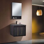 Meuble de salle de bain mural or de chez hudor () design idal pour une salle de bain au style moderne, ...