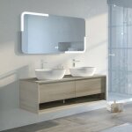 Distribain - meuble de salle de bain sanza 1400 scandinave
