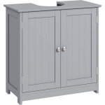 Meuble salle de bain sous lavabo - meuble sous - vasque - placard 2 portes avec �tag�re 60l x 30l x 60h ...