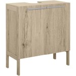 Meuble salle de bain sous lavabo - meuble sous - vasque - placard 2 portes avec �tag�re - dim. 60l x ...