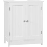 Meuble salle de bain sur pied woltu, armoire sous lavabo, meuble sous lavabo, avec �tag�re r�glable et ...