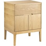 Meuble simple vasque 60 cm en ch�ne naturel