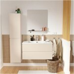 Ensemble meuble vasque sorrento 80cm avec robinet, miroir et colonne