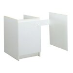 [jamais utilise] meuble sous - �vier moderna primo 1 porte 1 niche lave - vaisselle m�lamin� blanc l120cm ...