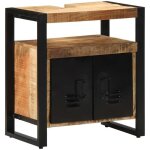 Meuble sous lavabo 55x35x60 cm en bois massif brut vidaxl