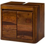 Meuble sous lavabo 60x40x55 en bois de sheesham noisette laqu� toronto 315