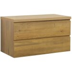 Meuble sous lavabo angela 90cm - badplaats - chene ? armoire de