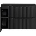Meuble sous lavabo newport 101 x 60 x 40 cm noir [en. casa]