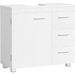 Meuble sous lavabo, meuble de salle de bain, 3 tiroirs lat�raux, 2 cases derri�re la porte, pour lavabos ...