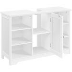 Meuble sous lavabo salle de bain, armoire sous vasque, meuble de rangement sous vier avec 6 compatiments ...