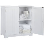 Meuble sous lavabo, meuble salle de bain, meuble sous vasque, avec 2 portes et 2 �tag�res, compatible ...