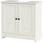 Meuble sous lavabo toolless, assemblage rapide sans outils, avec �tag�re r�glable, blanc