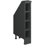 Meuble sous pente rion, anthracite, 15x81. 6cm avec 4 compartiments, vicco