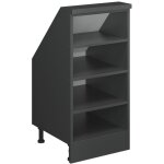 Vicco ? meuble sous pente rion ? anthracite ? dimensions 40x81. 8x46 cm ? panneau de particules 16 mm ...