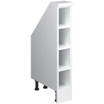 Meuble sous pente rion, blanc, 15x81. 6cm avec 4 compartiments, vicco