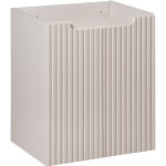 Meuble sous vasque 50 cm 2 portes, finition cachemire mat, design minimaliste et fonctionnel