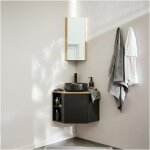 Meuble sous vasque d'angle sorrento