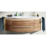 Azurlign - meuble sous vasque eloge - modle : mlamin bois chne riviera - poigne n1