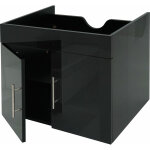 [jamais utilis] meuble sous - vasque hhg - 236, meuble sous - vasque meuble de salle de bain, brillant ...