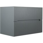 Meuble sous vasque suspendu stri gris - 80 cm - pavani