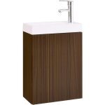Meuble suspendu avec lavabo, gain de place, armoire de salle de bain avec lavabo, porte  fermeture douce, ...