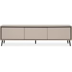 Homifab - meuble tv 3 portes cappuccino - aris