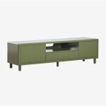 Meuble tv en acier michigan sklum vert olive intense &x2194&xfe0e 180 cm