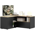 Meuble tv d'angle banc t�l�vision jusqu'� 40 pouces avec 2 placards et 3 niches 90 x 90 x 45 cm ch�ne ...