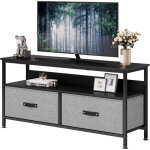 Meuble tv armoire tv pour t�l�viseurs jusqu'� 50 pouces, buffet en bois, 100 x 30 x 57cm - marron