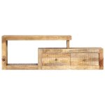 Meuble tv?banc tv?armoire tv 120x30x40 cm bois massif de manguier cfw692673