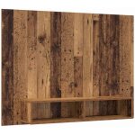 Meuble tv?banc tv?armoire tv mural bois ancien 120 x 23. 5 x 90 cm cfw319218