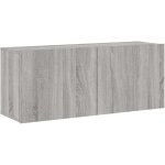Meuble tv?banc tv?armoire tv mural sonoma gris 100x30x41 cm cfw669938