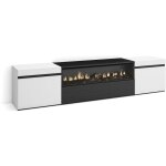 Skraut home - meuble tv, banc tl, grand espace de rangement, 200x45x35cm, pour les tv jusqu' 80', ...