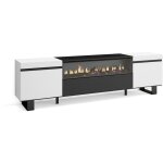 Skraut home - meuble tv, banc tl, grand espace de rangement, 200x57x35cm, pour les tv jusqu' 80', ...