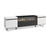 Skraut home - meuble tv, banc tl, grand espace de rangement, 200x57x35cm, pour les tv jusqu' 80', ...