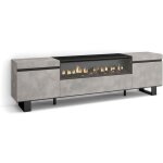 Skraut home - meuble tv, banc tl, grand espace de rangement, 200x57x35cm, pour les tv jusqu' 80', ...
