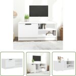 The living store - meuble tv blanc 80x35x36, 5 cm bois d'ingénierie - meubles tv - meuble tv - support ... The living store - meuble tv blanc 80x35x36, 5 cm bois d'ingénierie - meubles tv - meuble tv - support ...