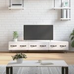 The living store meuble tv blanc brillant 150x36x30 cm bois d'ingénierie - meubles tv - meuble tv - meuble ... The living store meuble tv blanc brillant 150x36x30 cm bois d'ingénierie - meubles tv - meuble tv - meuble ...