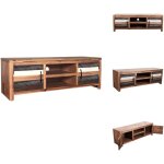 Meuble tv bois massif d'acacia 120 x 35 x 40 cm - meubles tv - meuble tv bois - meuble tv acacia - meuble ...