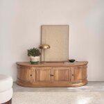 Meuble tv en bois de teck 160 cm