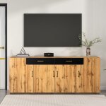 Hauss spole - meuble tv, buffet, 4 portes et 2 tiroirs, meuble de rangement pour salon / salle  manger, ...