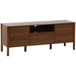 Meuble tv décor bois 2 portes 1 tiroir 140cm noyer - 140 x 42 x 55 cm - harmony Meuble tv décor bois 2 portes 1 tiroir 140cm noyer - 140 x 42 x 55 cm - harmony