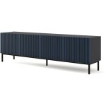 Bb - loisir - meuble tv meuble hi - fi sur pied noir / bleu marine 200x42x58cm ravi f peint pied cadré ... Bb - loisir - meuble tv meuble hi - fi sur pied noir / bleu marine 200x42x58cm ravi f peint pied cadré ...