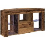 Meuble tv led d'angle bois ancien 107 x 40 x 50 cm vidaxl