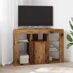 Meuble tv led d'angle bois ancien 107 x 40 x 68 cm