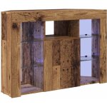 Meuble tv led d'angle bois ancien 107 x 40 x 68 cm vidaxl